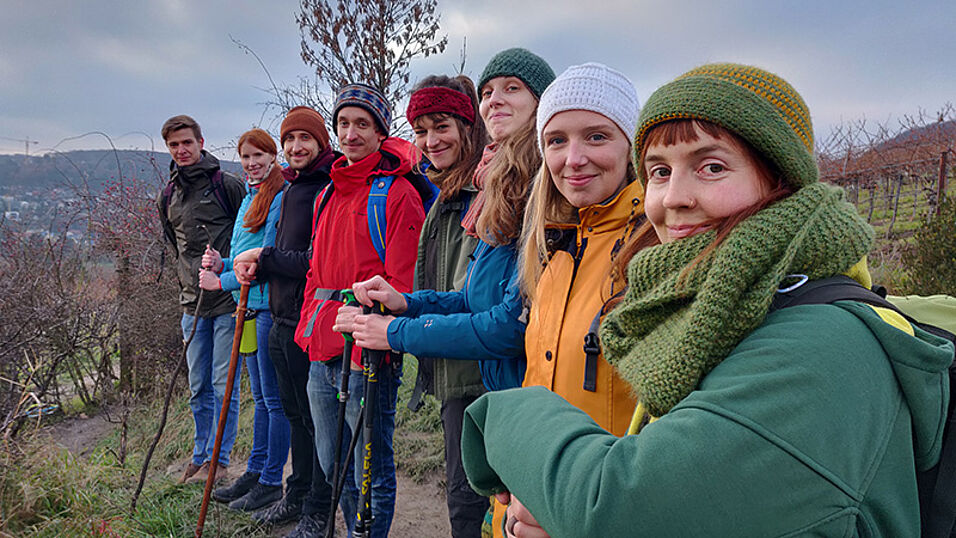 Gruppe der Wanderers of Changing Worlds. (C) Climate Walk