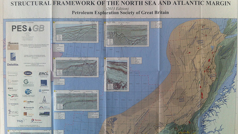 Map of the structural framework of the North Sea and Atlantic margin