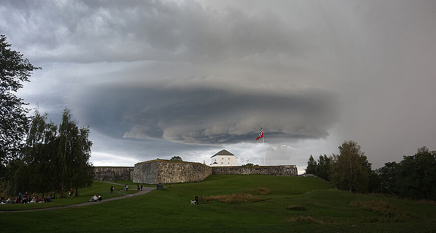 Superzelle in Trondheim, Norwegen. Copyright: Manuel Huber, Masterstudium Meteorologie, Universität Wien