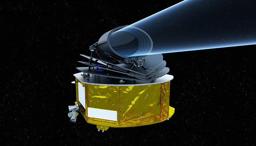 Image: Artist’s impression of Ariel. Image Credit: ESA/STFC RAL Space/UCL/UK Space Agency/ ATG Medialab